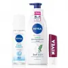 NIVEA Kişisel Bakım Seti,Banyo Terliği Hediye,Vücut Losyonu,Dudak Bakım,Pump Sprey Deodorant