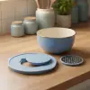 Nostalji Karıştırma Kabı Mavi 24 cm