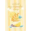 Notebook my cupcake: orange: delicious birthday cake