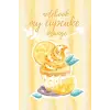 Notebook my cupcake: orange: delicious birthday cake