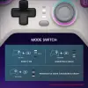 Nova Wireless Switch Pro Controller Switch/Lite/OLED için; Hall efektli JoySticks, RGB LED, Turbo, programlanabilir, hareket kontrolü, uyandırma fonksiyonu (beyaz)