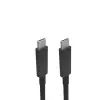 Novoo Type-C to Type-C 3A Şarj ve Data Kablosu Siyah 1 Metre