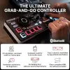 Numark MixTrack Go Kompakt Bluetooth DJ Controller; 2 Deck, Stems Kontrolü, Smart Fader, Kapasitif Dokunmatik Jog Wheel, USB-C, Serato DJ Lite & Algoriddim djay Dahil, Taşınabilir DJ Mikseri