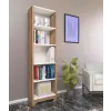 Nur Mobilya Ece 5 Raflı Kitaplık Beyaz