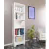 Nur Mobilya Ece 5 Raflı Kitaplık Beyaz