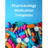 Nursing Pharmacology: Blank Medication Template Notebook