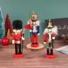 Nutcracker Premium Ahşap Fındıkkıran Asker Figürleri (6lı), 13 cm