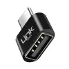 O192 USB - Type-C Dönüştürücü OTG Metal Adaptör Siyah