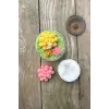 Obtusa Sukulent Mum Kalıbı (Silikon)