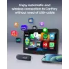 Oem Kablolu CarPlay ve Oem Kablolu Android Auto için Mini SE Pro Kablosuz Adaptör, iOS 10 ve Android 10 ve Üzeri Uyumlu, Hızlı Bağlantı, Gecikme Yok, Koyu Mavi