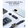 Oem Kablolu CarPlay ve Oem Kablolu Android Auto için Mini SE Pro Kablosuz Adaptör, iOS 10 ve Android 10 ve Üzeri Uyumlu, Hızlı Bağlantı, Gecikme Yok, Koyu Mavi