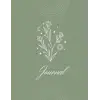 Olive Green Journal, 8.5x11in, 200pg