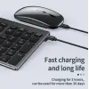 Onezero Kablosuz Türkçe Klavye Mouse Set Şarjlı Klavye Mouse 2.4G USB Dongle ve Bluetooth Bağlantılı Ergonomik Tasarım Kablosuz Keyboard Fare Titanyum Renk ZR609