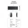 Onezero Kablosuz Türkçe Klavye Mouse Set Şarjlı Klavye Mouse 2.4G USB Dongle ve Bluetooth Bağlantılı Ergonomik Tasarım Kablosuz Keyboard Fare Titanyum Renk ZR609