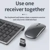 Onezero Kablosuz Türkçe Klavye Mouse Set Şarjlı Klavye Mouse 2.4G USB Dongle ve Bluetooth Bağlantılı Ergonomik Tasarım Kablosuz Keyboard Fare Titanyum Renk ZR609
