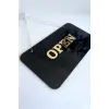 Open/Closed Kapı Tabelası, Tüm İşletmeler için Şık ve Sade Tasarım