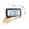 Optik Masaüstü Saat Takvim Termometre Siyah