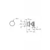 Origin A45149 Yuvarlak Lavabo Süzgeci, Universal, Basmalı, Krom