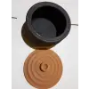 ORTA BOY TOPRAK GÜVEÇ TENCERE KAP (24 * 12cm)