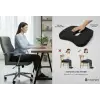 Ortopedik Visco Oturma Minderi – Ergonomik Oturma Simidi | Siyah