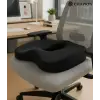 Ortopedik Visco Oturma Minderi – Ergonomik Oturma Simidi | Siyah