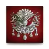 Osmanlı Devlet Arması Görseli, 40x40 cm Tablo