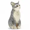 Oturan Kedi Figürü, 4 cm