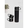 Özel Kutusunda 3 Bardaklı 500 ML Çelik Termos