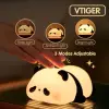 Panda Silikon LED Gece Lambası, Kısılabilir, Şarj Edilebilir