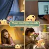 Panda Silikon LED Gece Lambası, Kısılabilir, Şarj Edilebilir