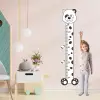 Panda Temalı Çocuk Boy Ölçer Sticker, Siyah Beyaz Minimal Duvar Dekoru