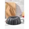 Papatya 26 cm Döküm Granit Kek Kalıbı Gri