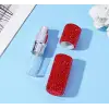 Parıldayan Elmas İşlemeli Mini Doldurulabilir Parfüm Şişesi 10 ML (Kırmızı)