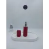 Parıldayan Elmas İşlemeli Mini Doldurulabilir Parfüm Şişesi 10 ML (Kırmızı)