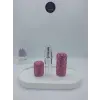 Parıldayan Elmas İşlemeli Mini Doldurulabilir Parfüm Şişesi 10 ML (Pembe)