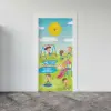 Park Manzaralı Kapı Sticker Folyosu