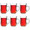 Paşabahçe 6 lı Cam Kulplu Keyif Çay Bardağı