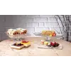 Paşabahçe MADLEN AYAKLI SERVİS TABAĞI HEDİYELİK KUTU Paşabahçe