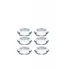 Pasabahce Reflection Kristal Pasta Servis Tatlı Tabağı 18 cm 6 Adet 856896564565632aybabastore