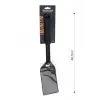 Paslanmaz çelik barbekü spatulası, siyah, 46 cm