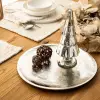Pearl Dekoratif Tabak 30 Cm Gümüş