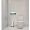 Pedallı Çöp Kovası, 3 L, Krom