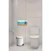 Pedallı Çöp Kovası Beyaz 3 LT