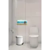 Pedallı Çöp Kovası, Beyaz, 5 L