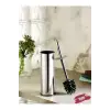 Pedallı Çöp Kovası Wc Fırça Set 3 lt Krom