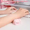 Pembe Domuz Şeklinde Yumuşak Squishy Mouse Pad