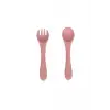 Pembe silikon beslenme seti, 4lü