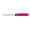 Pembe Tırtıklı Domates Bıçağı, 11 cm