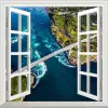 Pencere Poster Duvar Kağıdı Norland Yapışkanlı Sticker