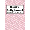 Personalized Daily Journal - Doris: Pink cover